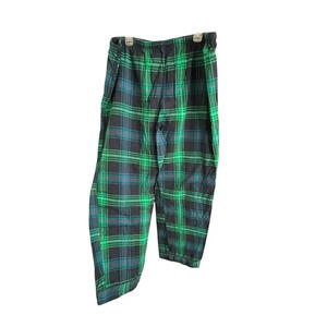 WonderShop Men‎ XXL  Pajama Pant Green Cotton Plaid Preppy Classic Traditional
